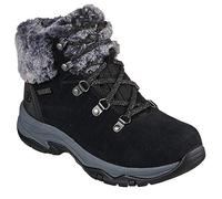 Skechers Women's Trego Falls Finest Ankle Boot, Black Suede Nylon, 36 EU