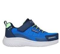 Skechers Bounder 2.0 Aqua Pace Baskets pour garçon Synthétique/Textile/Bordure Citron Bleu Marine et Bleu Pointure 43