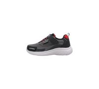 Skechers Bounder 2.0 Aqua PaceSneaker pour garçon, Textile synthétique Noir Anthracite, Bordure Rouge, 9.5 UK Child