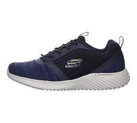Skechers Homme Bounder Trainers, Navy Mesh/Pu/Trim, 42.5 EU