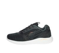 Skechers Baskets basses homme Bounder – gris chiné/orange foncé/noir – Taille 44