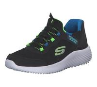 Skechers Garçon Bounder Brisk-Burst Basket, Citron Vert Noir, 3.5 UK Child
