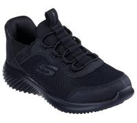 Skechers Baskets Bounder Brisk-Burst pour garçon Textile synthétique Noir bordure noire 12 UK