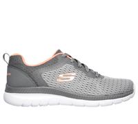 Skechers Bountiful - Quick Path Chaussures Moyen Width en Gris/Corail, Pointure 37.5, Vegan