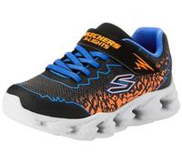 Skechers Boys Baskets, Black Synthetic/Blue & Orange Trim, 34.5 EU