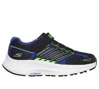 Skechers Boys, Baskets, Black Synthetic/Textile/Blue & Lime Trim,