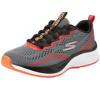 Skechers Boys Baskets, Charcoal Textile/Rouge & Orange Trim, 33.5 EU