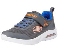 Skechers Boys Baskets, Charcoal Textile/Synthetic/Blue & Orange, 36 EU