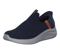 Skechers Boys Glisser sur, Navy Textile/Orange Trim, 34.5 EU