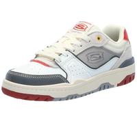 Skechers Boy's Skx-228 Sneaker, Blanc/Rouge, 3 UK