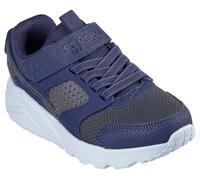 Skechers Boy's Uno Lite Gridstill Sneaker, Bleu Marine, 4 UK