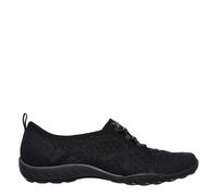Skechers Breath Easy Baskets Basses À Lacets Chaussures Décontractées Femmes -Noir-38.5
