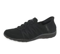 Skechers Baskets Breathe Easy-Roll with Me pour femme, noir, 11 Wide