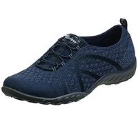 Skechers Breathe Easy - Fortune-Knit-23028, Women's Low-Top Trainers, Blue (Navy), 3.5 UK (36.5 EU)