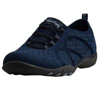 Skechers - Baskets basses femme Breathe Easy Fortune-Knit-23028 Bleu (Navy) Taille UK 8 (EU 41)