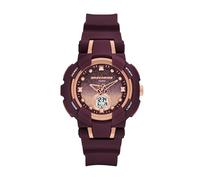 Skechers Brynwood SR2155 Montre analogique et numérique en plastique Bordeaux