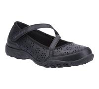 Skechers BTS Breathe-Easy Playground Poppies Chaussures Fille Noir UK 1.5-13.5