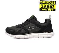Skechers Bucolo Mémoire Mousse Hommes Premium Fitness Course Gym Baskets Noir