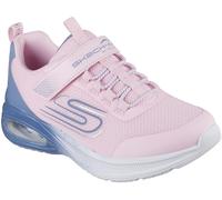 Skechers Bungee And Strap Mesh Sneaker W Mid Runners Girls Rose/Bleu C11 (28.5) Female