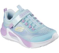 Skechers Bungee And Strap Sparkle Mesh Print Runners Girls Menthe/Multi C11 (28.5) Female