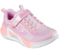 Skechers Bungee And Strap Sparkle Mesh Print Runners Girls Rose/Multicolore C13 (32) Female