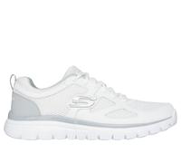 Skechers Burns - Agoura Chaussures Moyen Width en Blanc/Gris, Pointure 45
