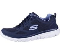 SKECHERS Burns Sneakers Mesh pour hommes, bleu marine, semelle intérieure souple en mousse à mémoire de forme