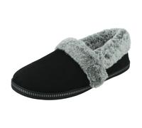 Skechers Femme Cozy Campfire - Team Toasty Slippers, Noir Black Microfiber Suede Faux Fur Line Blk, 38 EU