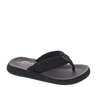 Skechers Cali Women's womens Asana - Hidden Valley Flip Flop, Black/Black, 8 US