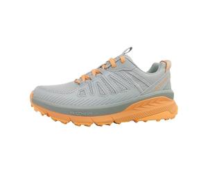 Skechers Cascades arrière Switch pour Femmes Cascades arrière Switch, Bordure Corail en Textile synthétique Gris Clair, 36 EU
