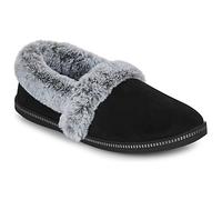 Skechers Chaussons Femme Cozy Campfire Toasty - Suède, doublure en fausse fourrure - Noir 38