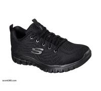 Skechers Chaussure Graceful-Get Connected Noir Confortable (WIDE)
