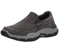 Skechers Chaussures à Enfiler en Toile pour Homme Respected-Fallston, Char, Taille 8 XL, Charbon, 8 X-Wide