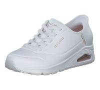 Skechers Chaussures à enfiler mains libres pour femme : Uno - Baskets Easy-Air, blanc, 39 EU