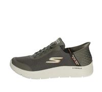 Skechers Chaussures à Enfiler Mains Libres pour Homme : Go Walk Flex Hands Up Sneaker, Marron, 43 EU