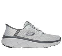 Skechers Chaussures à Enfiler pour Homme, Coupe décontractée : D'Lux Walker 2.0 - Rezinate Sneaker, Gris Anthracite, 41 EU