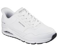 Skechers Chaussures à enfiler pour homme Uno Banksia Luxe mains libres, Blanc., 8.5