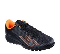 Skechers Chaussures de football pour enfant SKX.1 Astro Turf, noir/orange, 38 EU