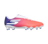 Skechers Homme Razor 2 Academy Chaussures de Football pour Gazon Artificiel, White/Blue/Pink, 45 EU