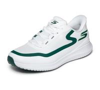 Skechers Chaussures de Golf sans Crampons pour Homme, Blanc/Vert, 44 EU