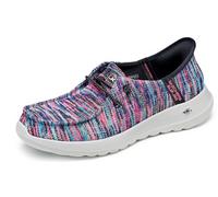 Skechers Chaussures de Loisirs Go Walk Joy MOC Toe pour Femme, Noir Multi, 39 EU