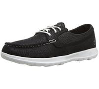 Skechers Chaussures de Marche Go Walk Lite Eclipse pour Femme, Noir/Blanc, 38 EU
