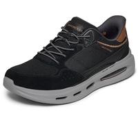 Skechers Chaussures de Rue Sloan pour Homme - Remming Suede W/Mesh Bungee Lace Slip-Ins