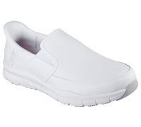 Skechers Chaussures de Service médical Nampa Broxtin pour Homme, Cuir synthétique Blanc, 41 EU