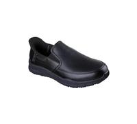 Skechers Homme Nampa Broxtin Chaussure de Service médical, Black Leather/Synthetic, 48.5 EU