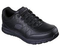 Skechers Homme Nampa Osil Chaussure de Service médical, Black Synthetic, 47.5 EU