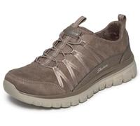 Skechers - Chaussures de Sport à Cordon élastique très Confortables 039630 synthétique, Taupe Dktp, 37 EU