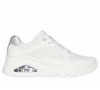 Skechers Chaussures de Tennis Femme Uno Icon-Idolized Air, Los Angel Wht (Blanc