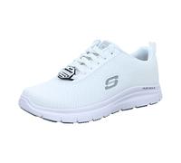Skechers Chaussures de Travail Flex Advantage Bendon pour Homme, Traitements Anti-Taches et Anti-Taches en Maille Blanche, 45.5 EU