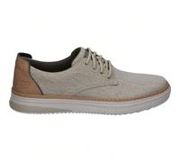 SKECHERS | Chaussures décontractées Skechers Hyland Ratner pour homme - Beige - À lacets - Mousse à mémoire de forme refroidie par air - Végan - Style décontracté - Confortables et polyvalentes - Modè